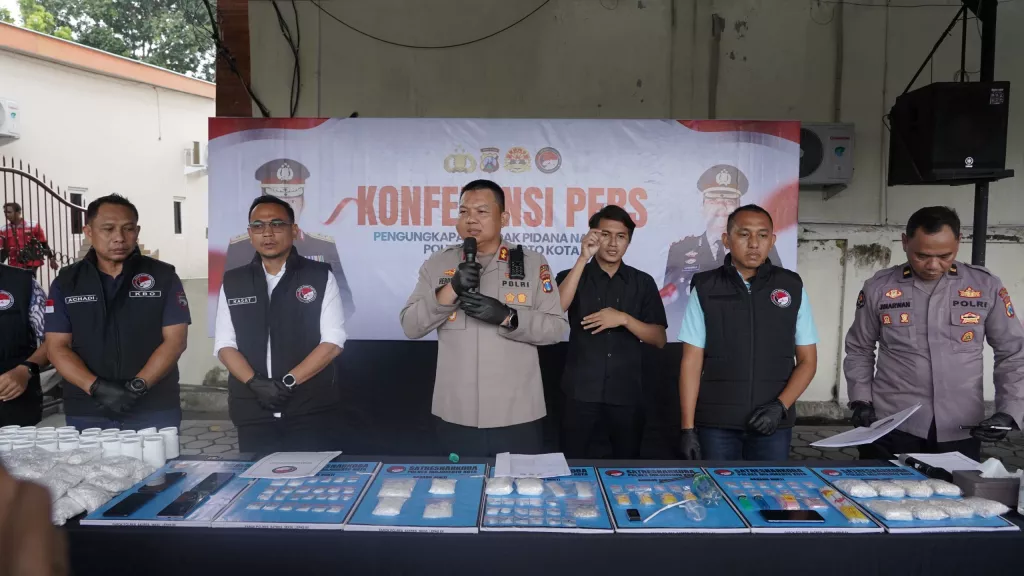 Narkoba Senilai Satu Miliar Rupiah Diungkap Polres Mojokerto Kota