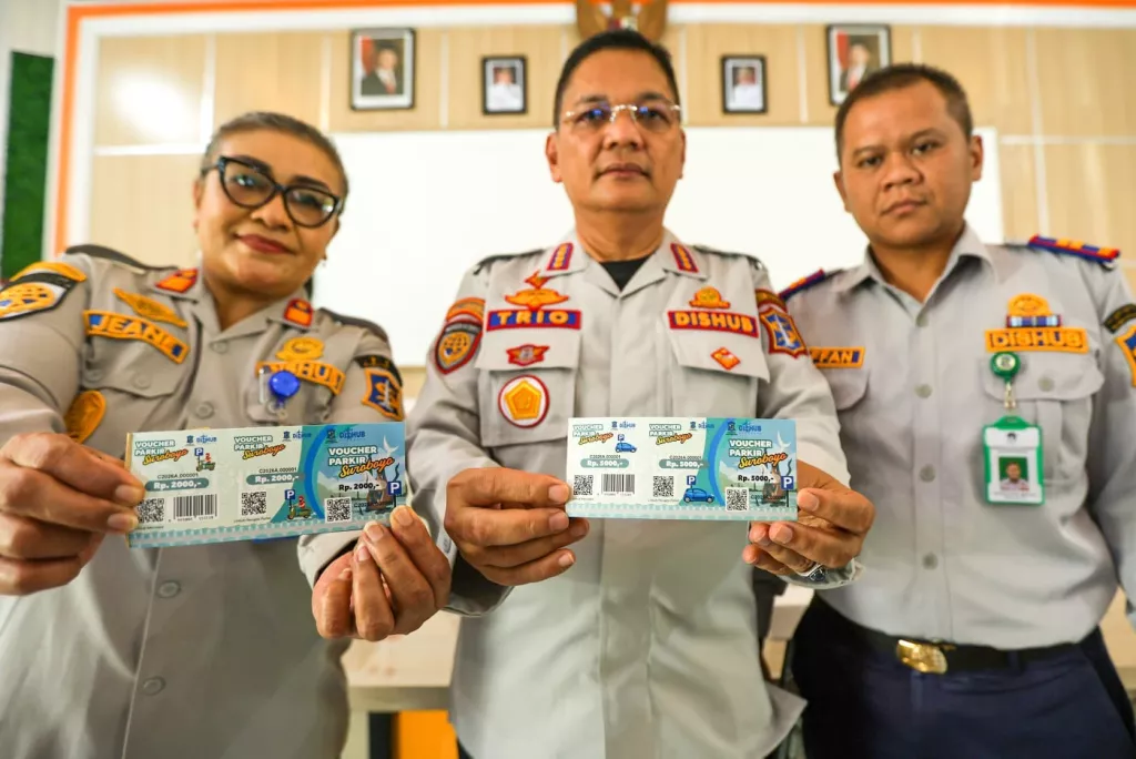 Jadi Alternatif Pembayaran Non Tunai, Pemkot Surabaya Mulai Berlakukan Voucher Parkir