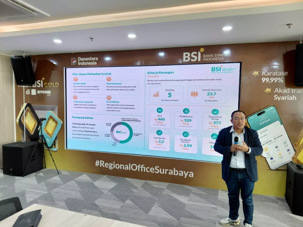 Bisnis Emas Bank Syariah Indonesia Juga Laris Dilirik Kalangan Non-Muslim Surabaya