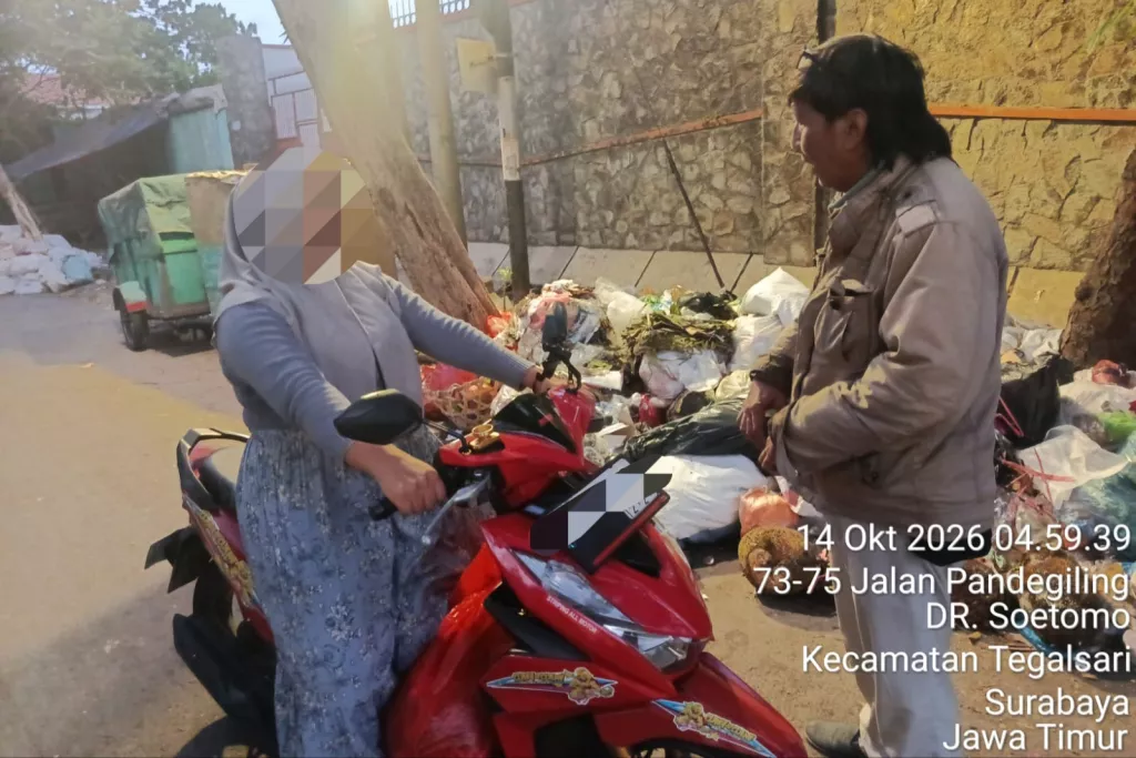 OTT Dini Hari, DLH Surabaya Tindak Empat Pelanggar Pembuangan Sampah Sembarangan