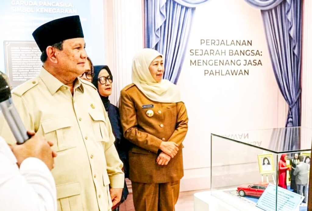 Presiden RI Prabowo Subianto saat meresmikan museum