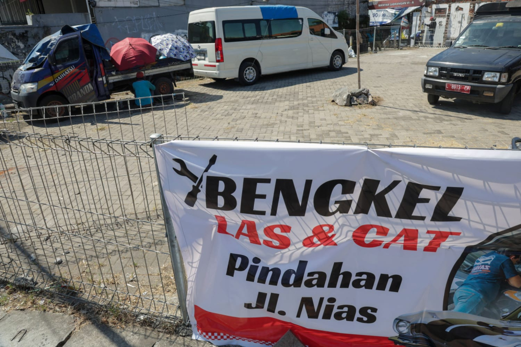 Bengkel baru pindahan Jalan Nias
